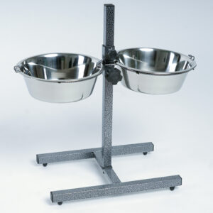 Comedero Doble Regulable Inox.