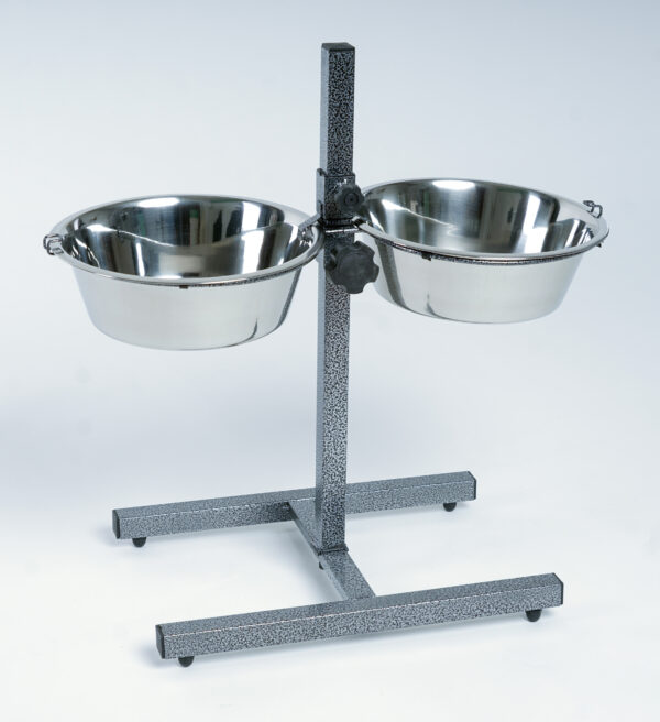 Comedero Doble Regulable Inox.