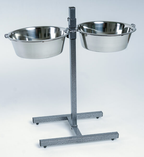 Comedero Doble Regulable Inox. - Imagen 3