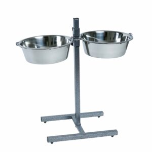 Comedero Doble Regulable Inox.