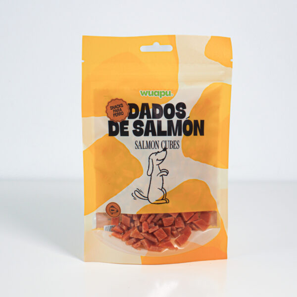 Snack Dados de Salmón. 100 g - Imagen 2