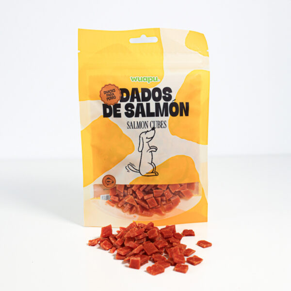 Snack Dados de Salmón. 100 g