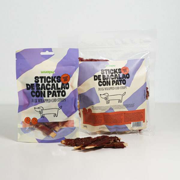 Snack Sticks de Bacalao con Pato
